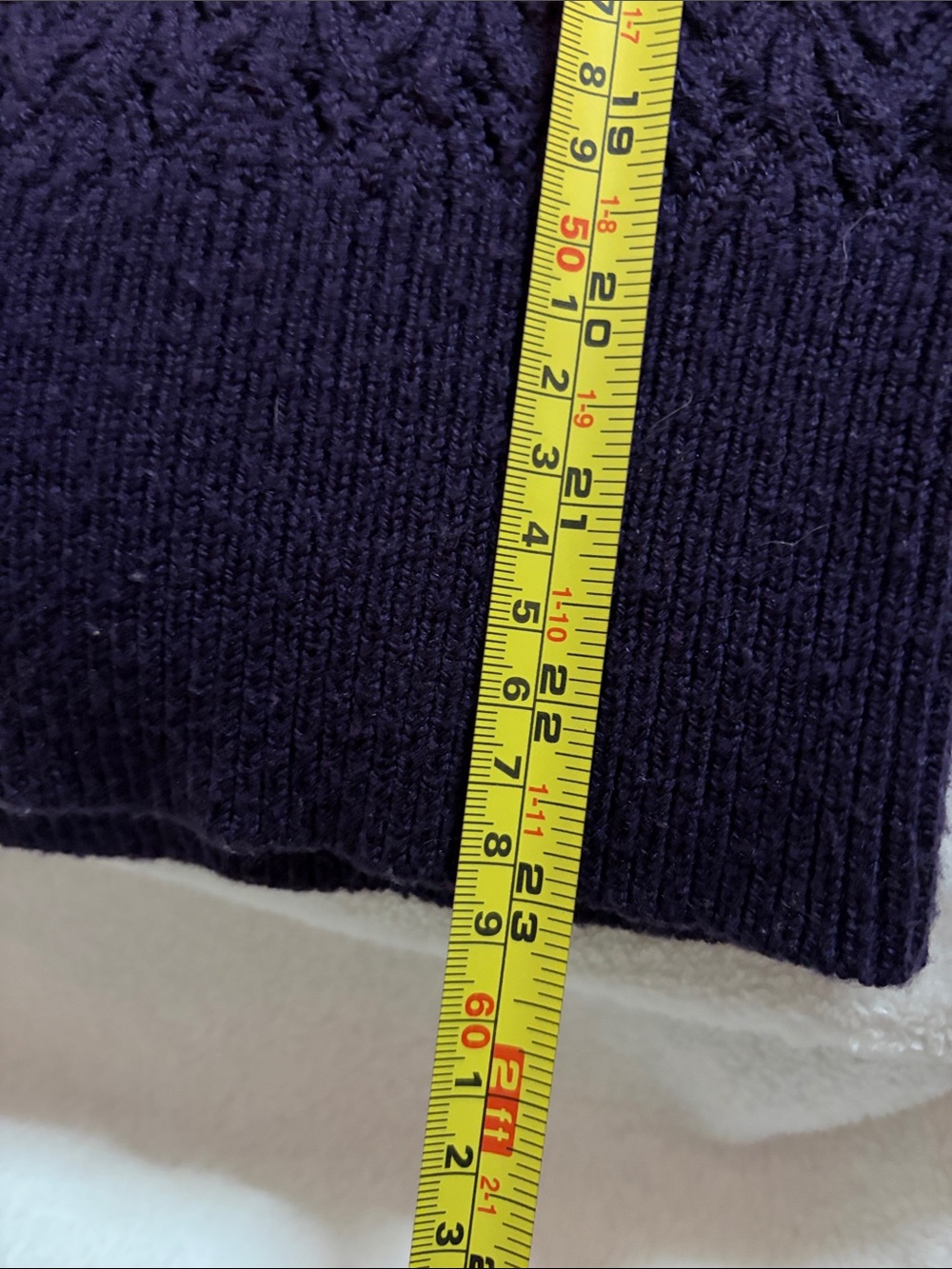 Vintage The Limited Dark Purple Wool V-neck Sweater - Women's Small - Picture 9 of 11